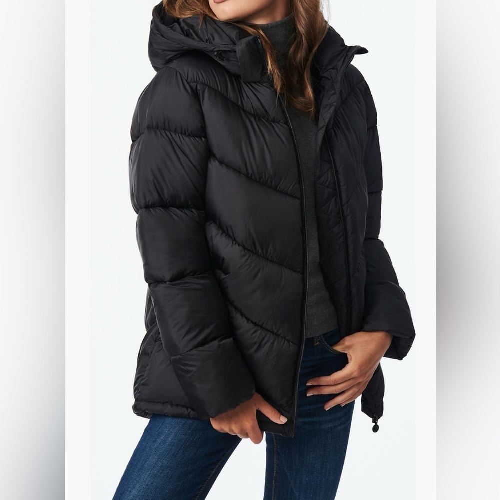 Bernardo Black Quilted Puffer Jacket
